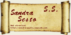 Sandra Šesto vizit kartica